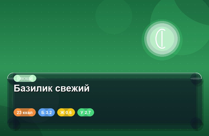 Базилик свежий