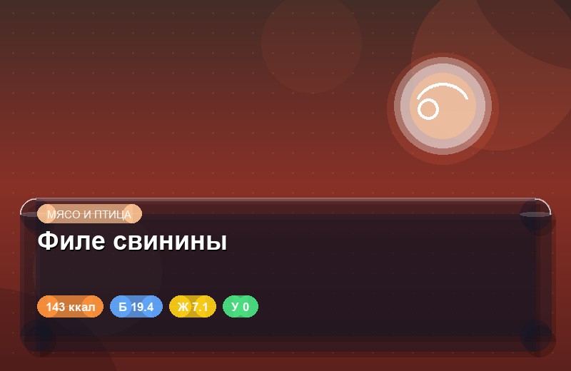 Филе свинины