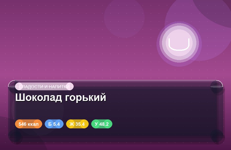Шоколад горький