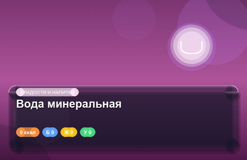 Вода минеральная